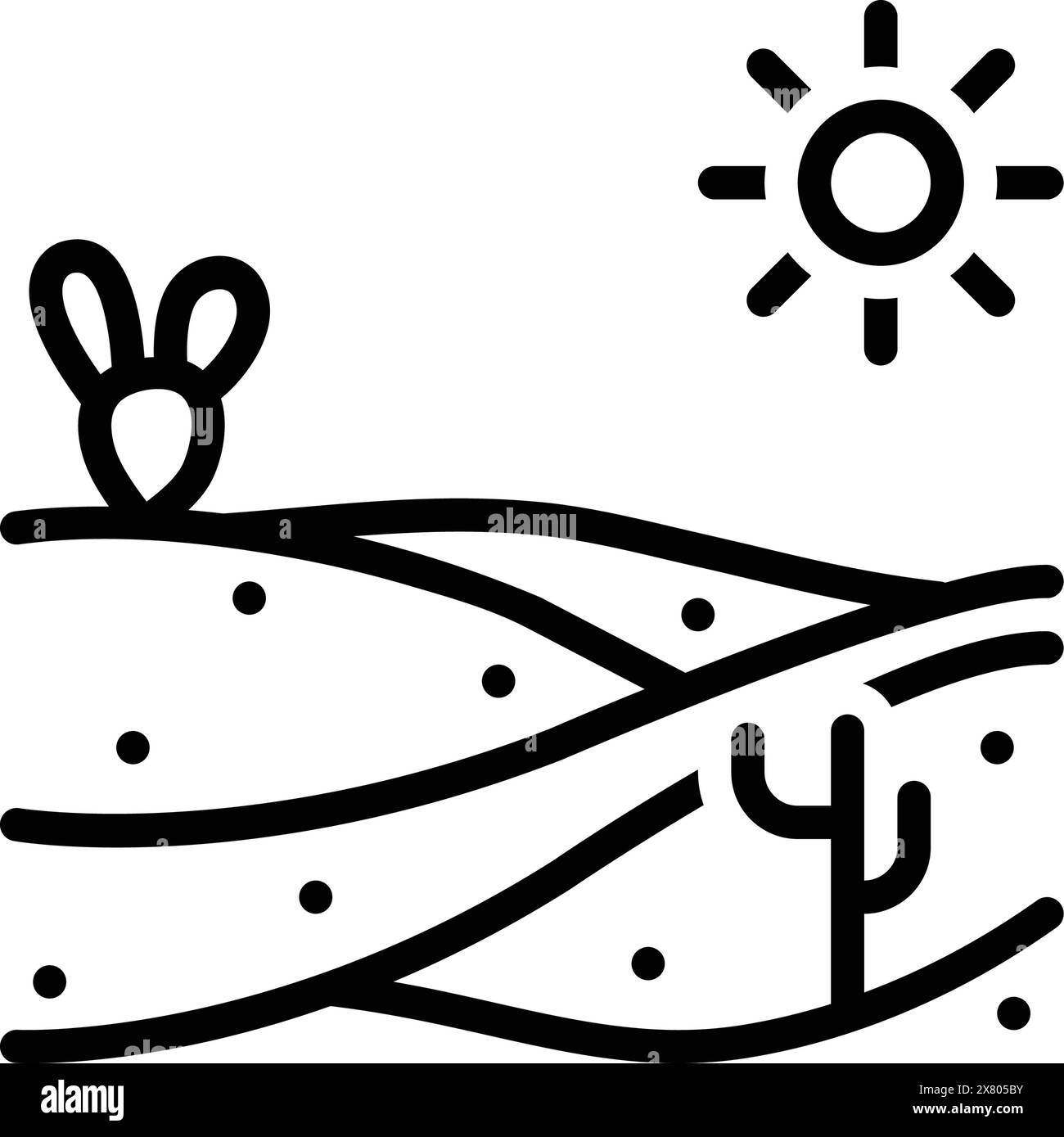 Icône pour sable, plage Illustration de Vecteur