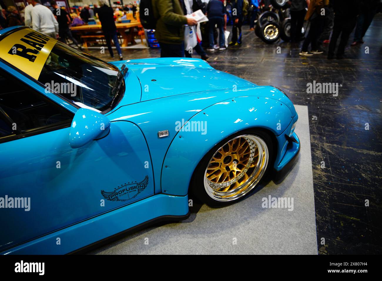 Grande carrosserie Porsche 911 construite par le célèbre tuner japonais Akira Nakai AU salon Autosport NEC 2024 Banque D'Images