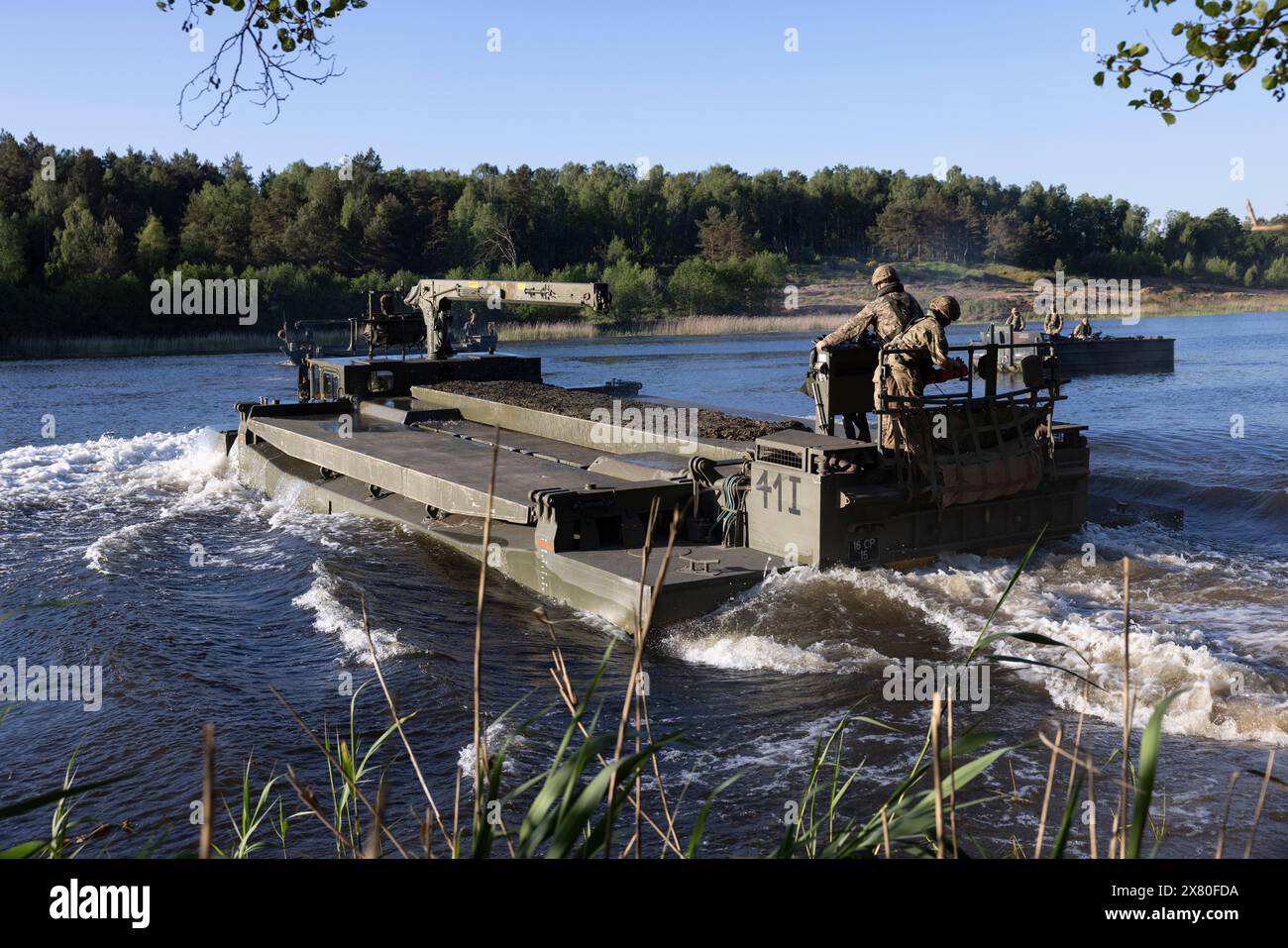 Exercice intervention immédiate exercice terrestre, qui fait partie de l’exercice Steadfast Defender de l’OTAN, le plus grand exercice de ce type depuis la guerre froide, en Pologne. Banque D'Images