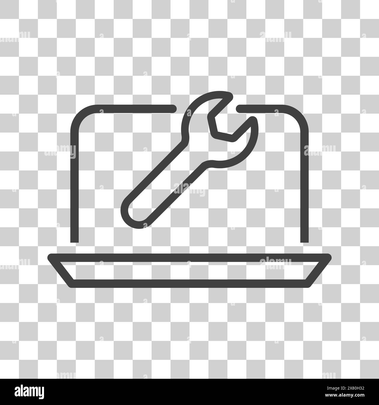 icône outils sur fond blanc. Illustration de Vecteur