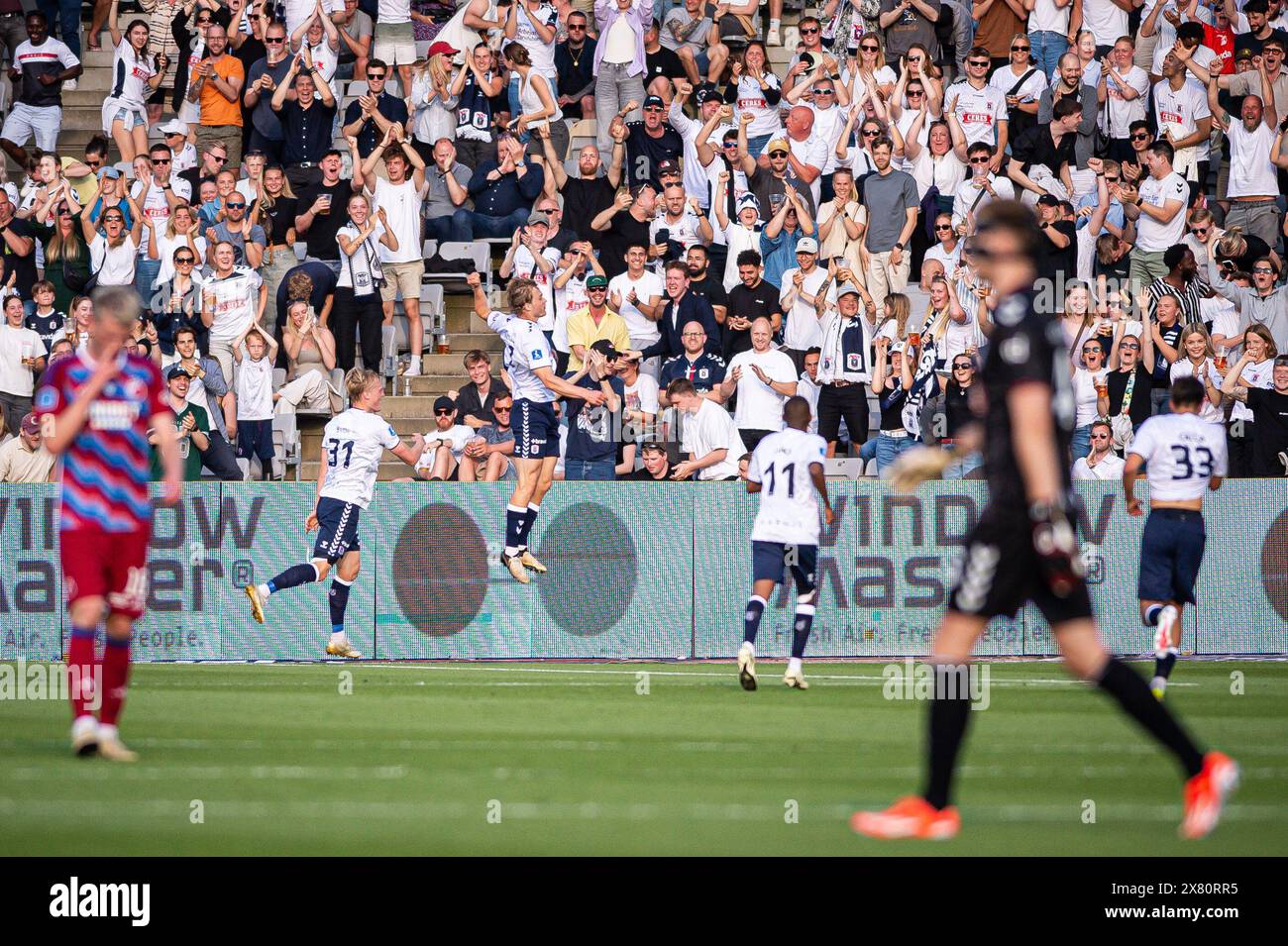 Aarhus, Danemark. 21 mai 2024. Mads Emil Madsen (7) de AGF marque pour 2-1 lors du match de 3F Superliga entre Aarhus GF et le FC Copenhagen au Ceres Park à Aarhus. (Crédit photo : Gonzales photo/Alamy Live News Banque D'Images