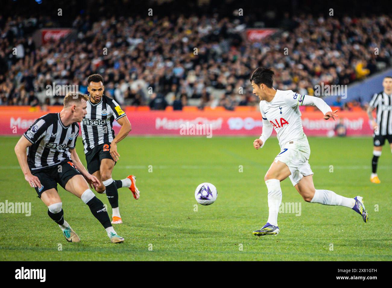 Melbourne, Victoria, Australie. 22 mai 2024. MELBOURNE, AUSTRALIE - 22 MAI : Heung min fils de Tottenham Hotspur alors qu'il jouait à Newcastle United pendant la semaine mondiale du football au Melbourne Cricket Ground le 22 mai 2024 à Melbourne, Australie (crédit image : © Chris Putnam/ZUMA Press Wire) USAGE ÉDITORIAL SEULEMENT! Non destiné à UN USAGE commercial ! Crédit : ZUMA Press, Inc/Alamy Live News Banque D'Images