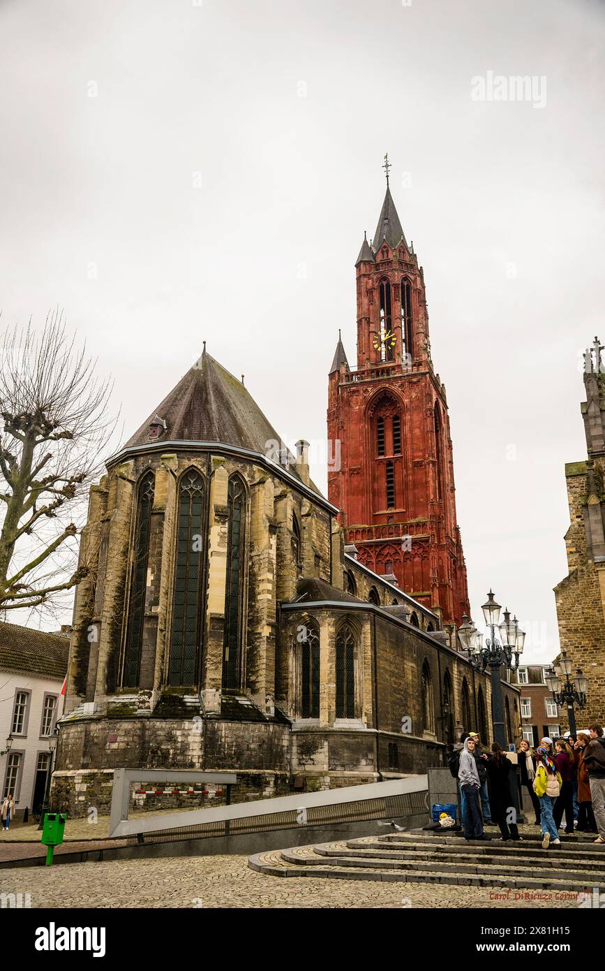 Gothique St Janskerk, église Saint Jean, Maastricht, pays-Bas. Banque D'Images