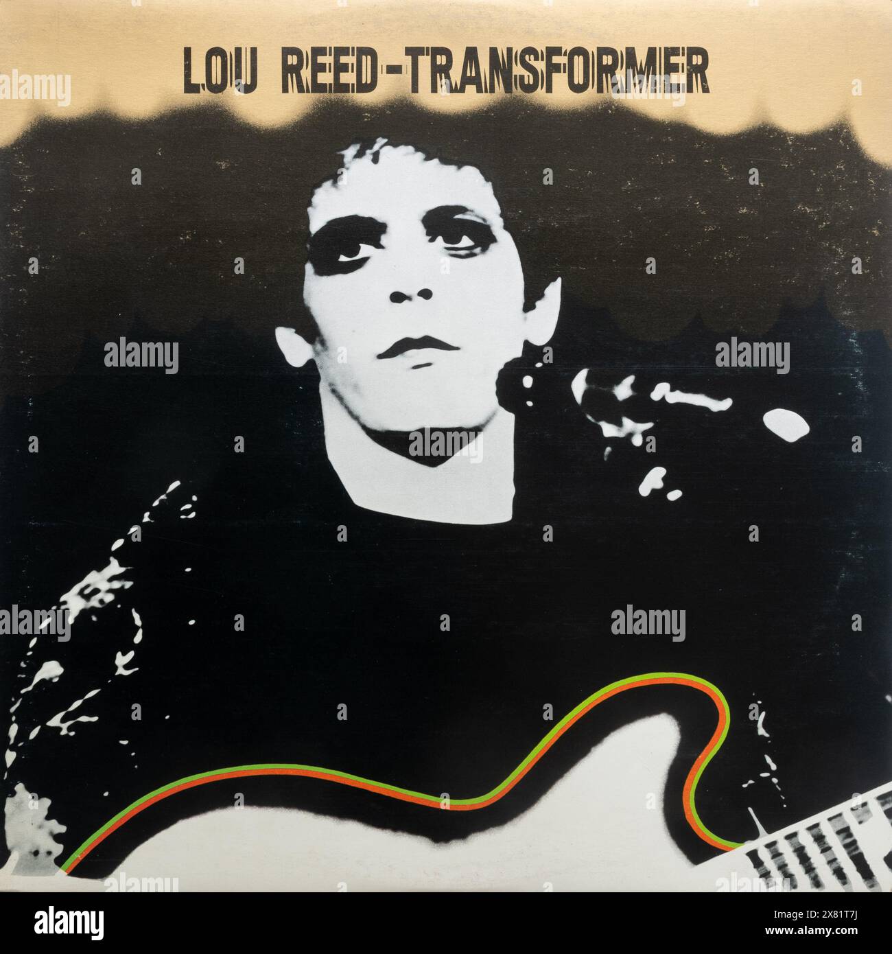 Pochette de l'album transformer par Lou Reed, disque vinyle LP Banque D'Images