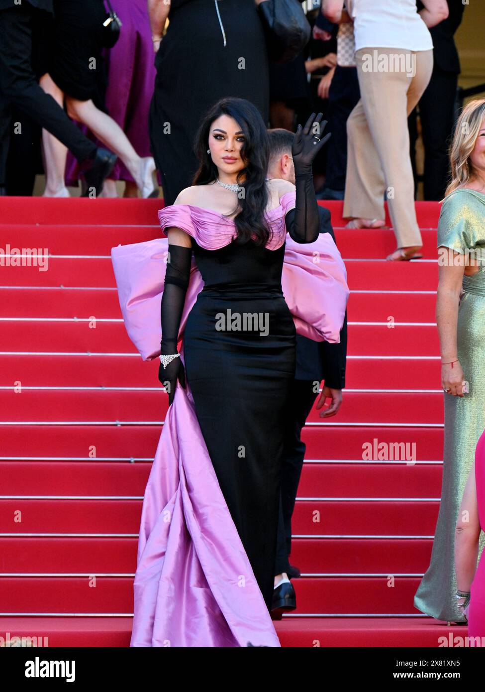 Cannes, France. 22 mai 2024. Cannes, 77ème Festival de Cannes 2024, neuvième nuit. Tapis rouge du film “le Comte de Monte-Cristo” sur la photo : Haifa Wehbe crédit : Agence photo indépendante/Alamy Live News Banque D'Images