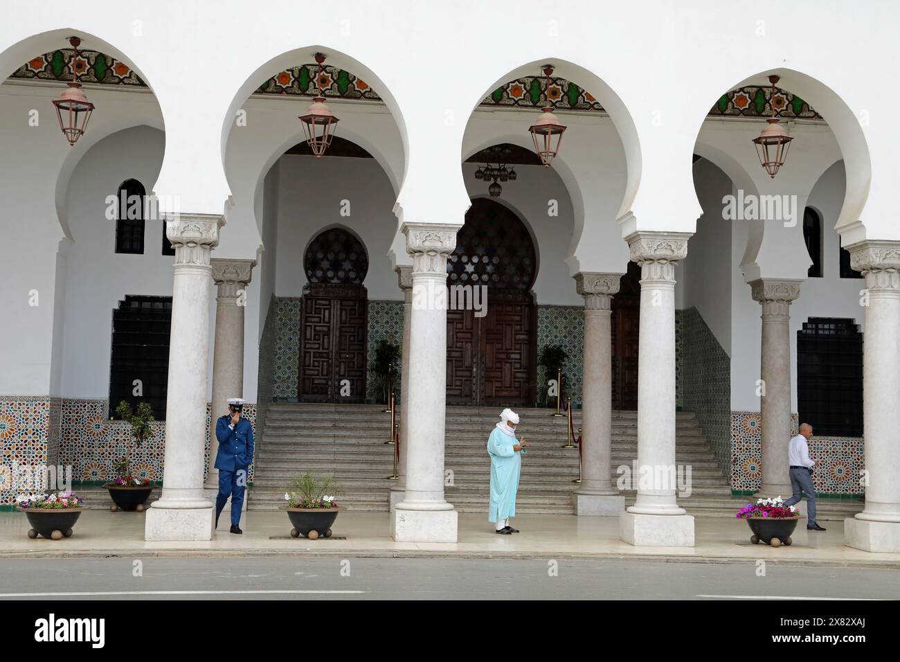 Entrée du bâtiment Wilaya à Alger Banque D'Images