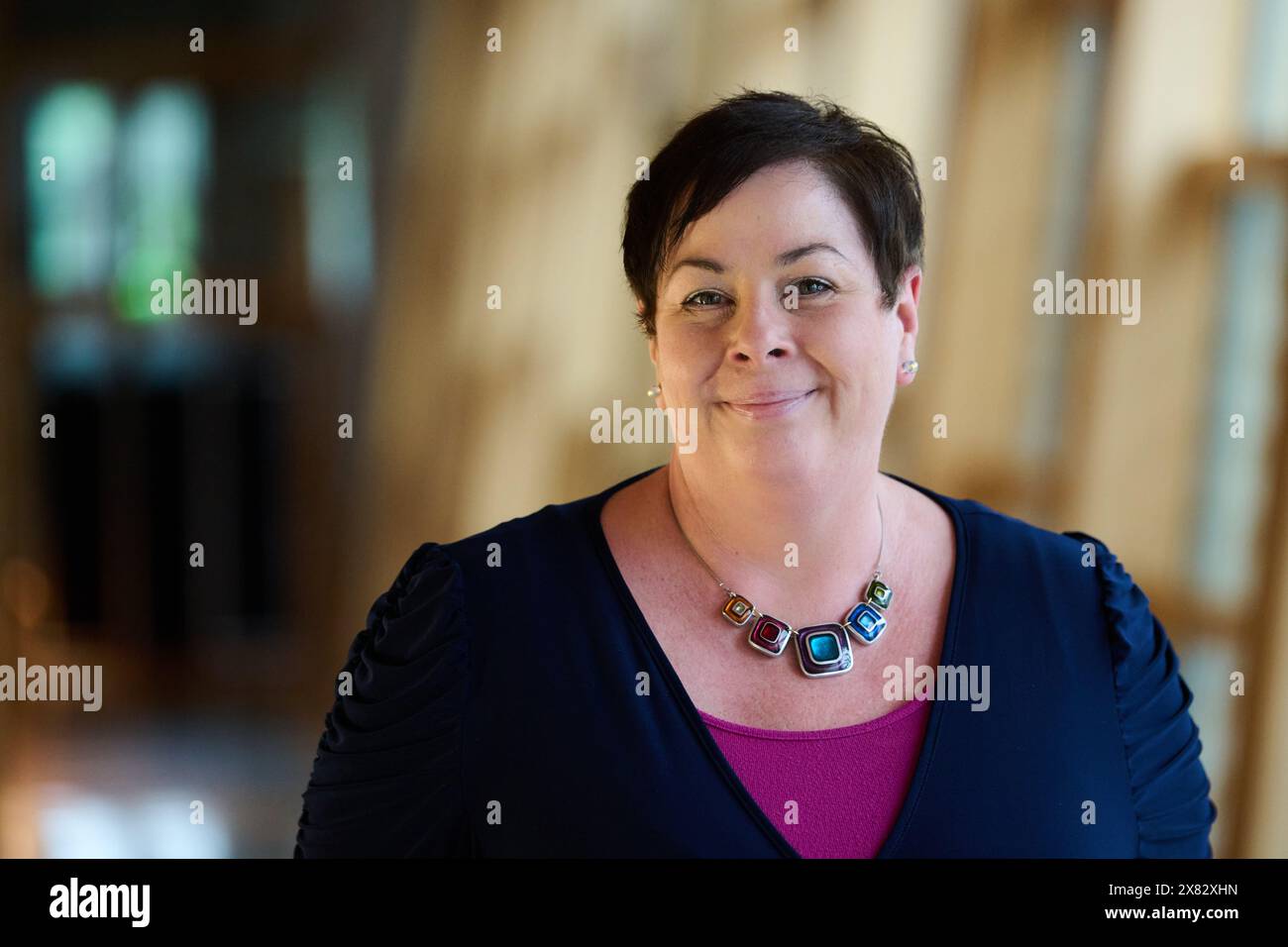 Édimbourg Écosse, Royaume-Uni 22 mai 2024. Elena Whitham MSP au Parlement écossais. crédit sst/alamy live news Banque D'Images