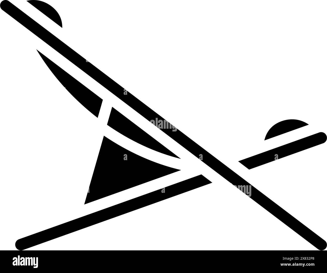 illustration vectorielle d'icône de glyphe de meubles d'extérieur de chaise longue Illustration de Vecteur