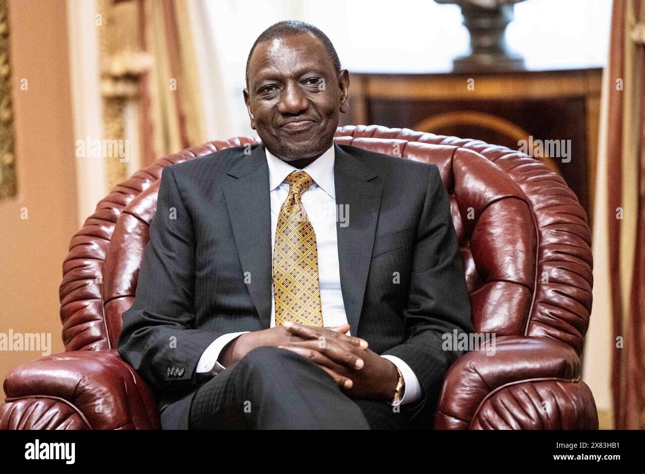 Washington, États-Unis. 22 mai 2024. William Ruto, président du Kenya, au Capitole des États-Unis. Crédit : SOPA images Limited/Alamy Live News Banque D'Images