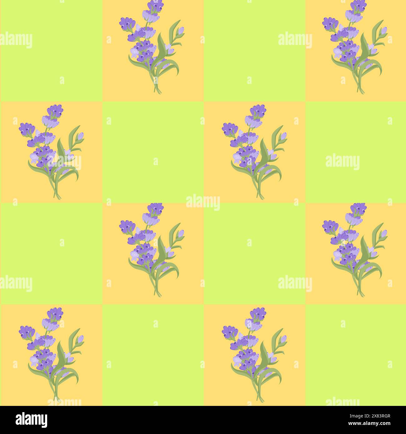 Un brin de lavande. Fleur violette. Motif sans couture. Illustration vectorielle. Illustration de Vecteur Un brin de lavande. Fleur violette. Motif sans couture. Illustration vectorielle. Illustration de Vecteur