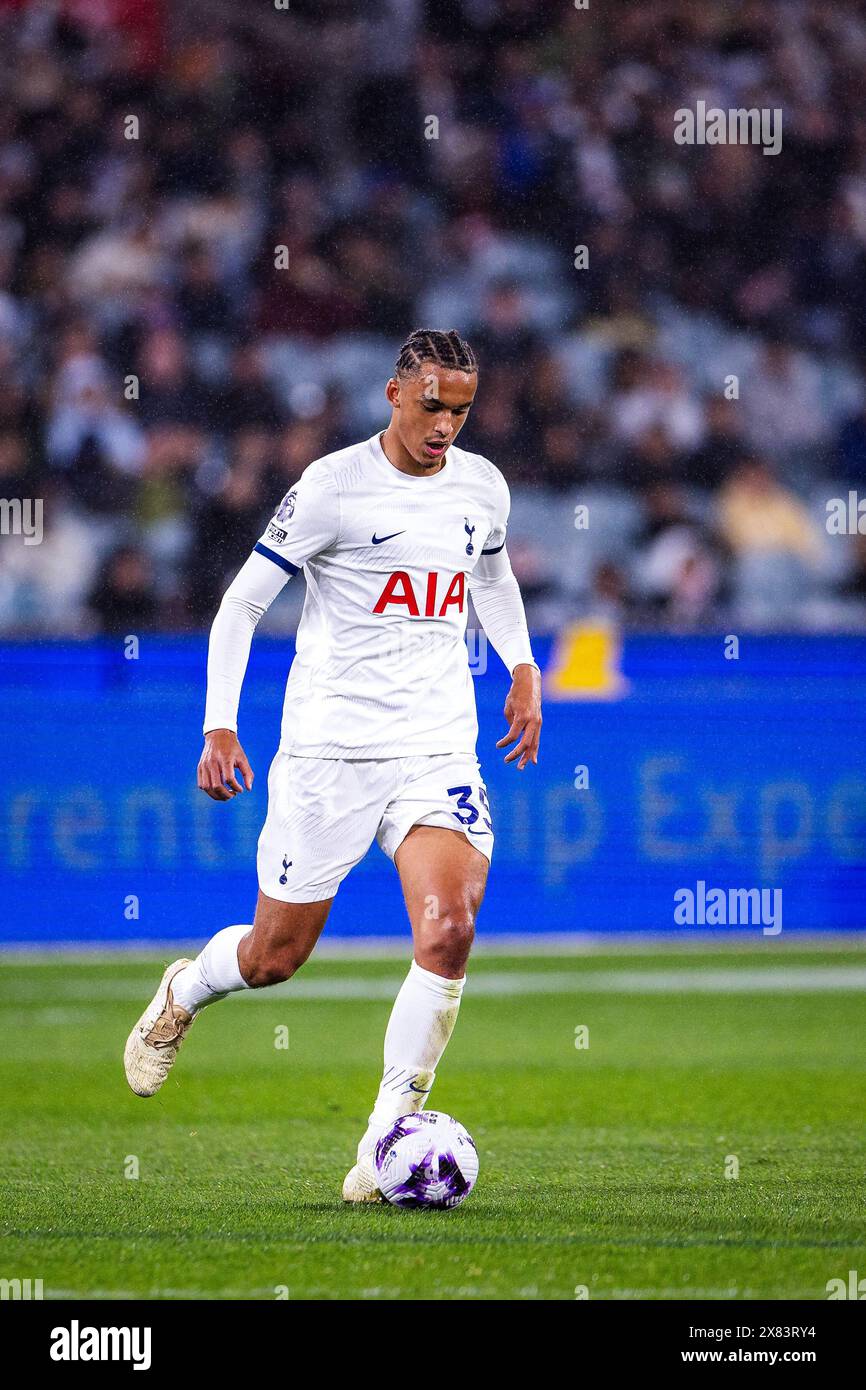 Melbourne, Australie, 22 mai 2024. Ashley Phillips de Tottenham Hotspur en action lors de la Global Football week Melbourne match entre Tottenham Hotspur et Newcastle United au MCG le 22 mai 2024 à Melbourne, en Australie. Crédit : Santanu Banik/Speed Media/Alamy Live News Banque D'Images