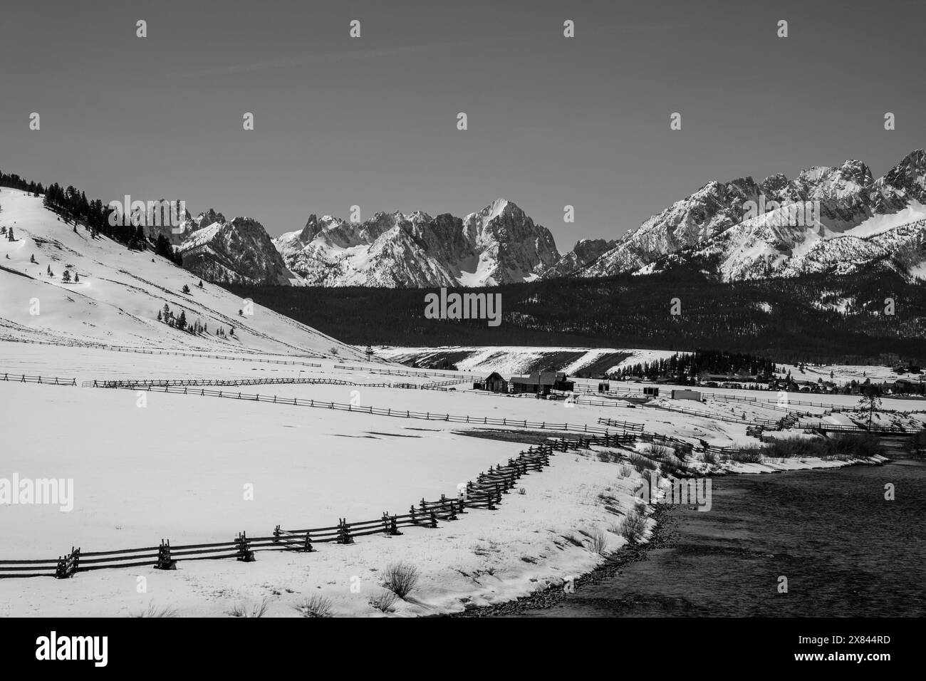 Hiver dans les dents de scie Banque D'Images