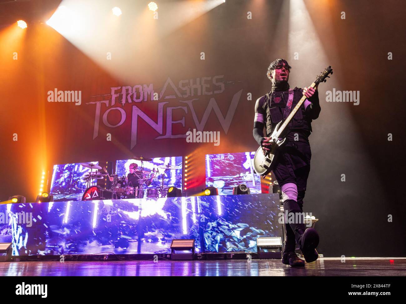 Madison, États-Unis. 21 mai 2024. Lance Dowdle de From Ashes to New au Sylvee le 21 mai 2024, à Madison, Wisconsin (photo de Daniel DeSlover/Sipa USA) crédit : Sipa USA/Alamy Live News Banque D'Images