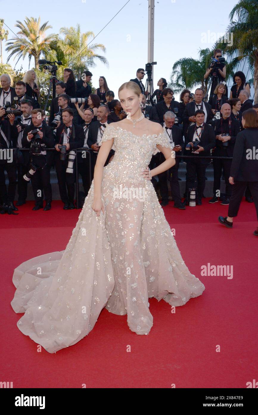 22 mai 2024, Cannes, France : CANNES, FRANCE - 22 MAI : Loreto Peralta assiste au tapis rouge ''le Comte de Monte-Cristo'' au 77e Festival de Cannes au Palais des Festivals le 22 mai 2024 à Cannes, France. (Crédit image : © Frederick Injimbert/ZUMA Press Wire) USAGE ÉDITORIAL SEULEMENT! Non destiné à UN USAGE commercial ! Banque D'Images