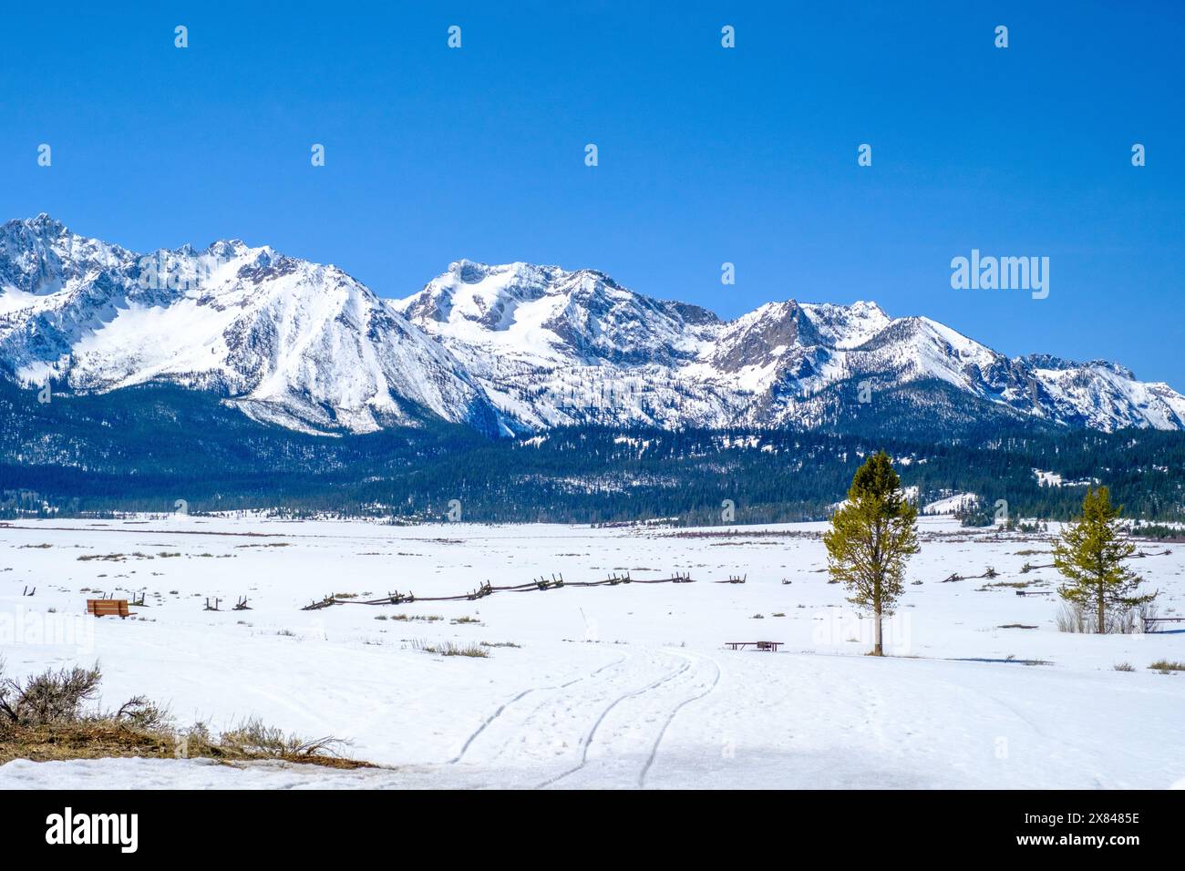 Hiver dans les dents de scie Banque D'Images