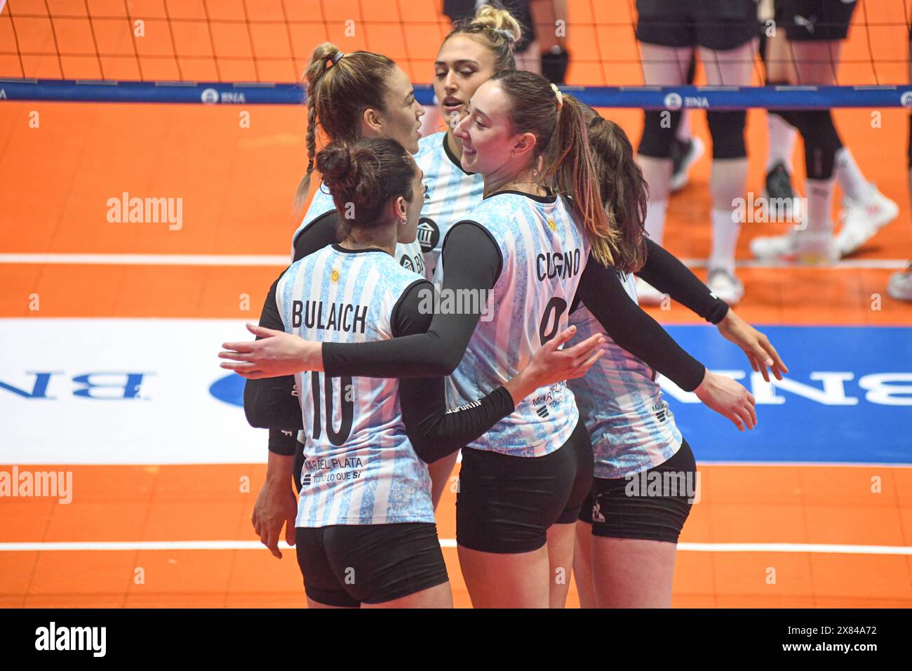 Équipe nationale Argentine de volleyball. Volley-ball féminin. Banque D'Images