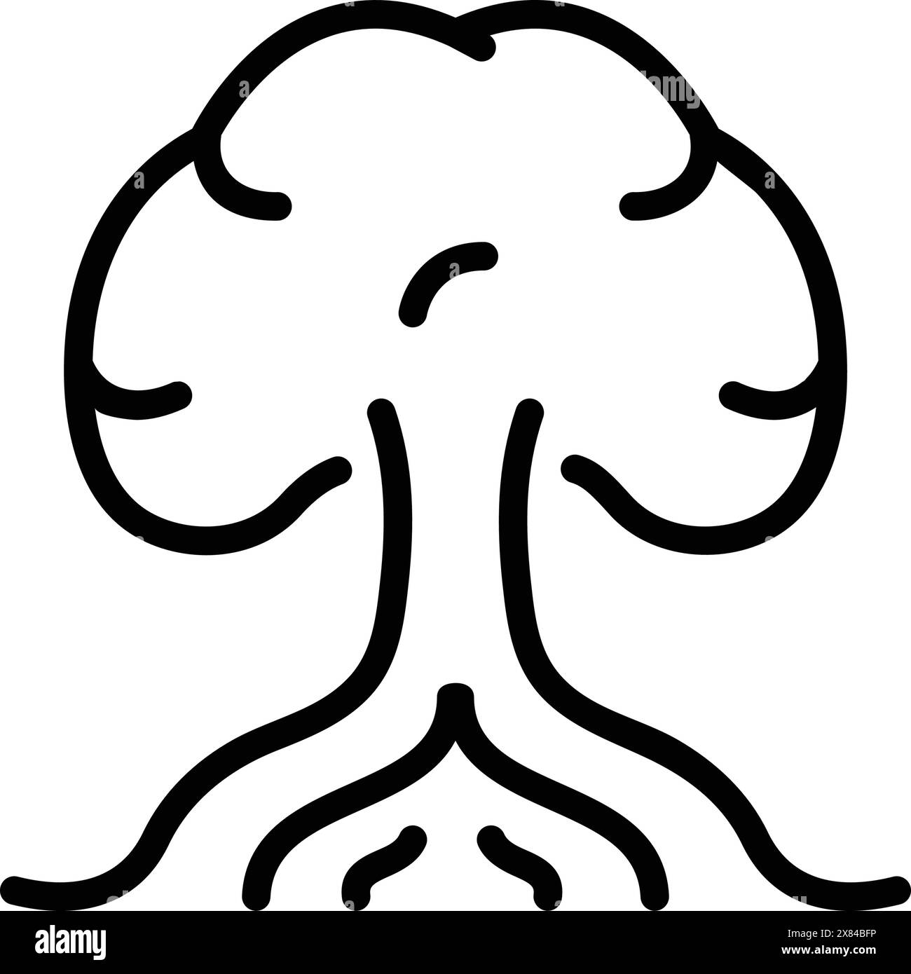Icône de base, arbre Illustration de Vecteur