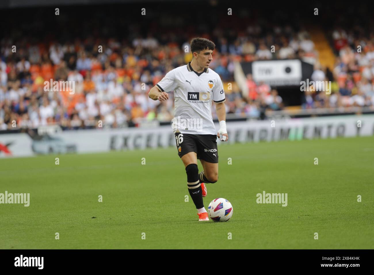 Diego Lopez Fron Valencia CF Banque D'Images