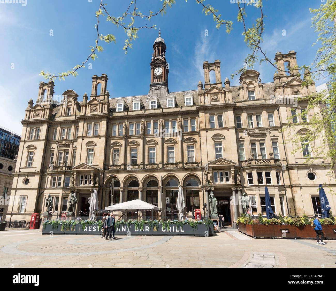L'ancien bâtiment du bureau de poste à Leeds City Square, West Yorkshire, Angleterre, Royaume-Uni Banque D'Images