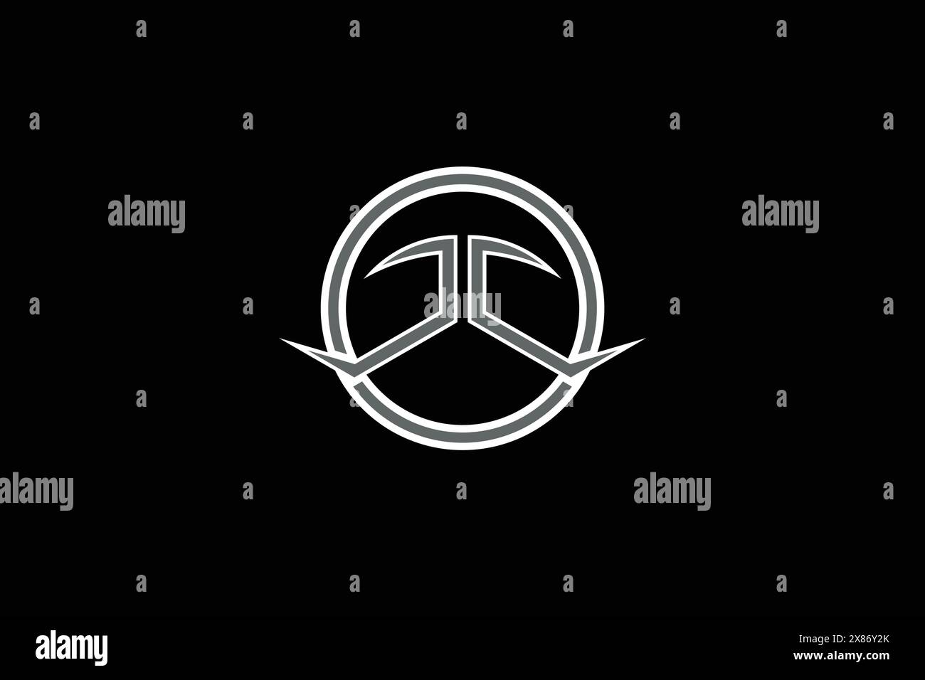 Icône de conception de l'alphabet de la lettre de ligne noire et blanche JJ logo pour les entreprises. Convient pour un logotype d'entreprise Illustration de Vecteur