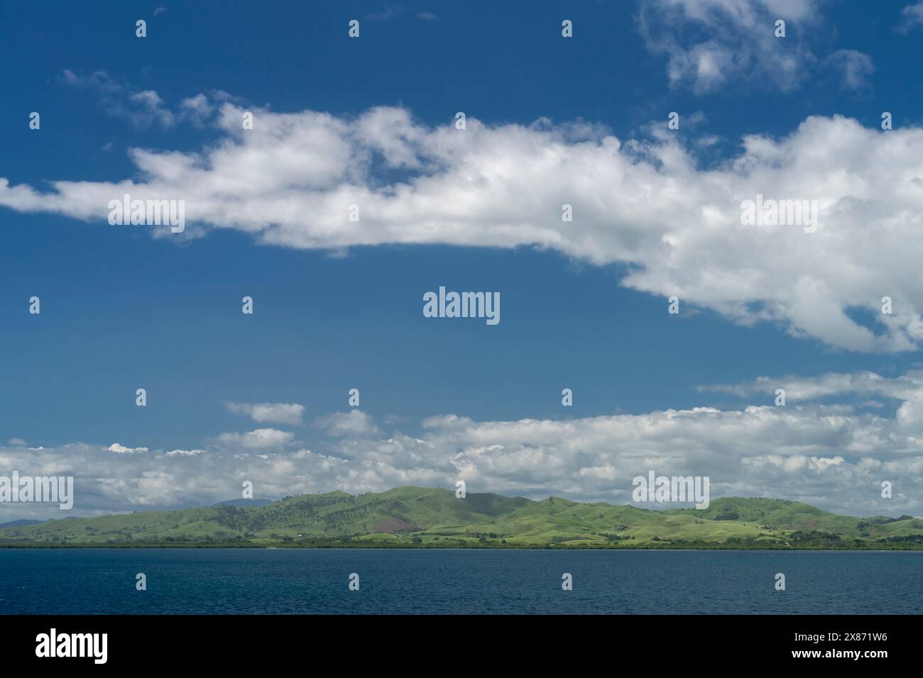 Le littoral des Fidji, Pacifique Sud. Banque D'Images