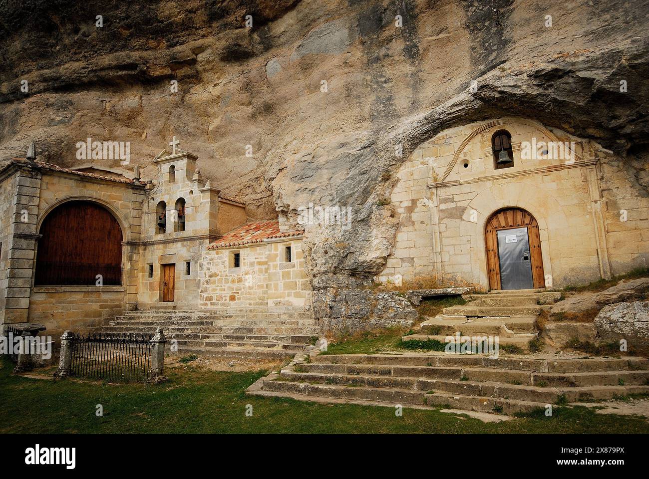 Chapelle San Bernabe, Ojo Guareña, Burgos, Espagne Banque D'Images