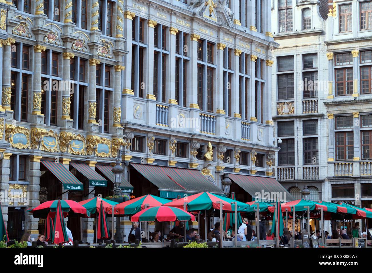 Bâtiments historiques sur la Grand-place ou Grote Markt ila place centrale de Bruxelles, Belgique Banque D'Images