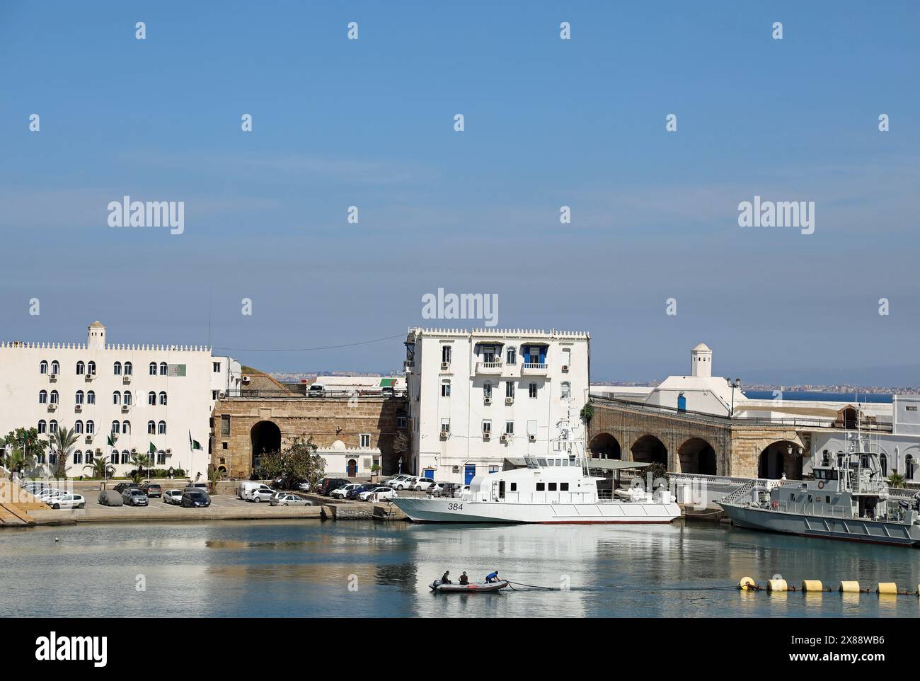 Front de mer d'Alger Banque D'Images