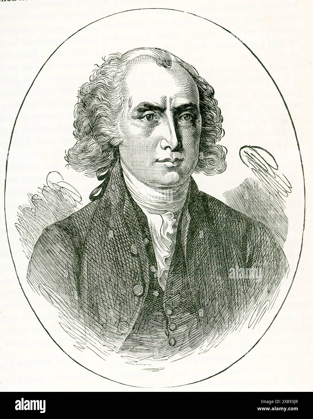 James Madison était un homme d'État américain, diplomate et père fondateur qui fut le quatrième président des États-Unis de 1809 à 1817. Madison a été populairement acclamé le « Père de la Constitution » pour son rôle central dans la rédaction et la promotion de la Constitution des États-Unis et de la Déclaration des droits Banque D'Images