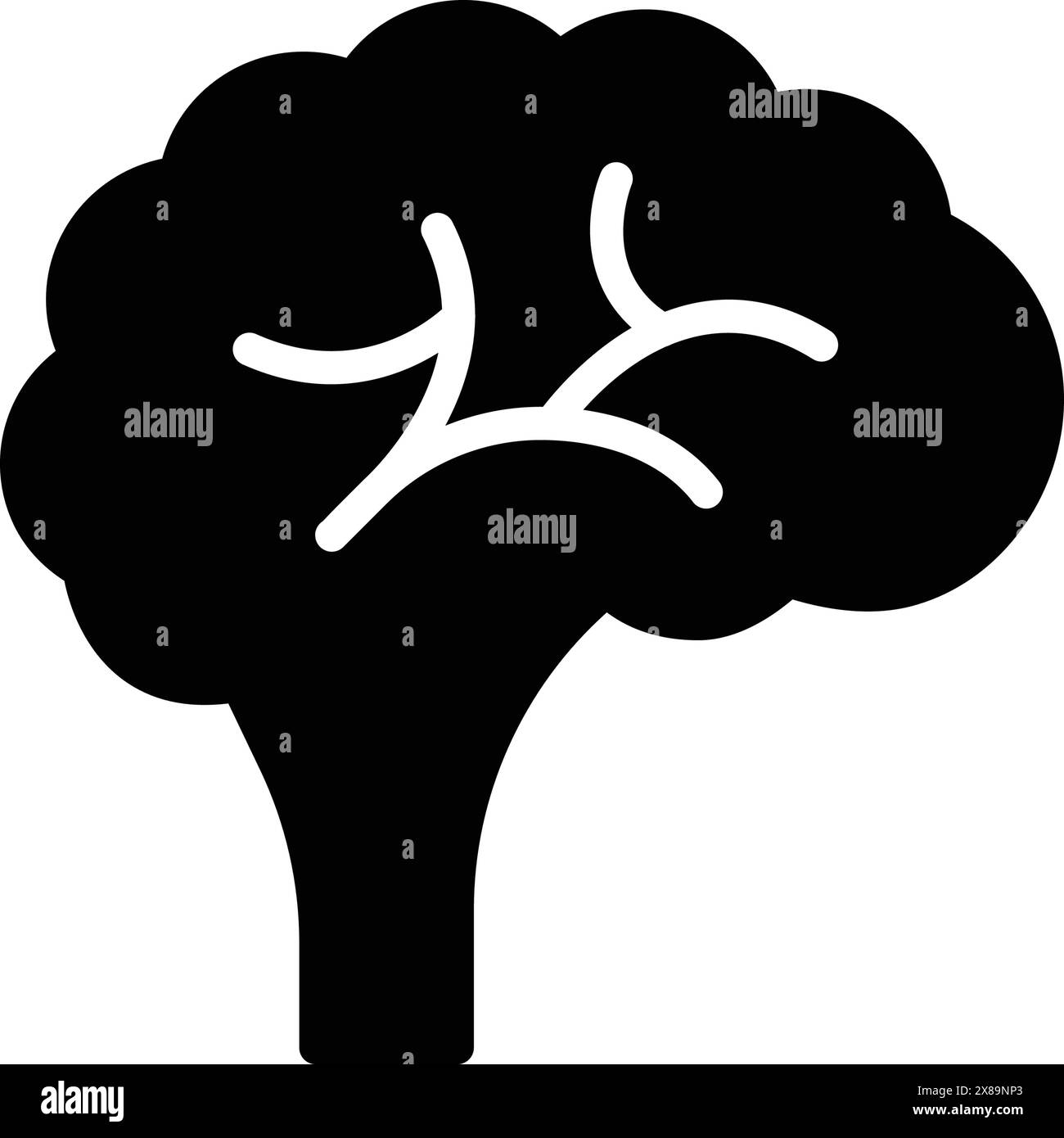 Icône pour cerveau, humain Illustration de Vecteur