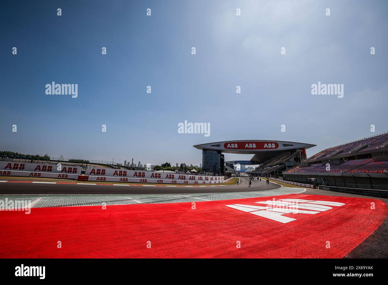 , Trackwalk, lors de l'ePrix de Shanghai 2024, 8ème meeting du Championnat du monde ABB FIA Formula E 2023-24, sur le circuit International de Shanghai du 24 au 26 mai 2024 à Shanghai, Chine Banque D'Images