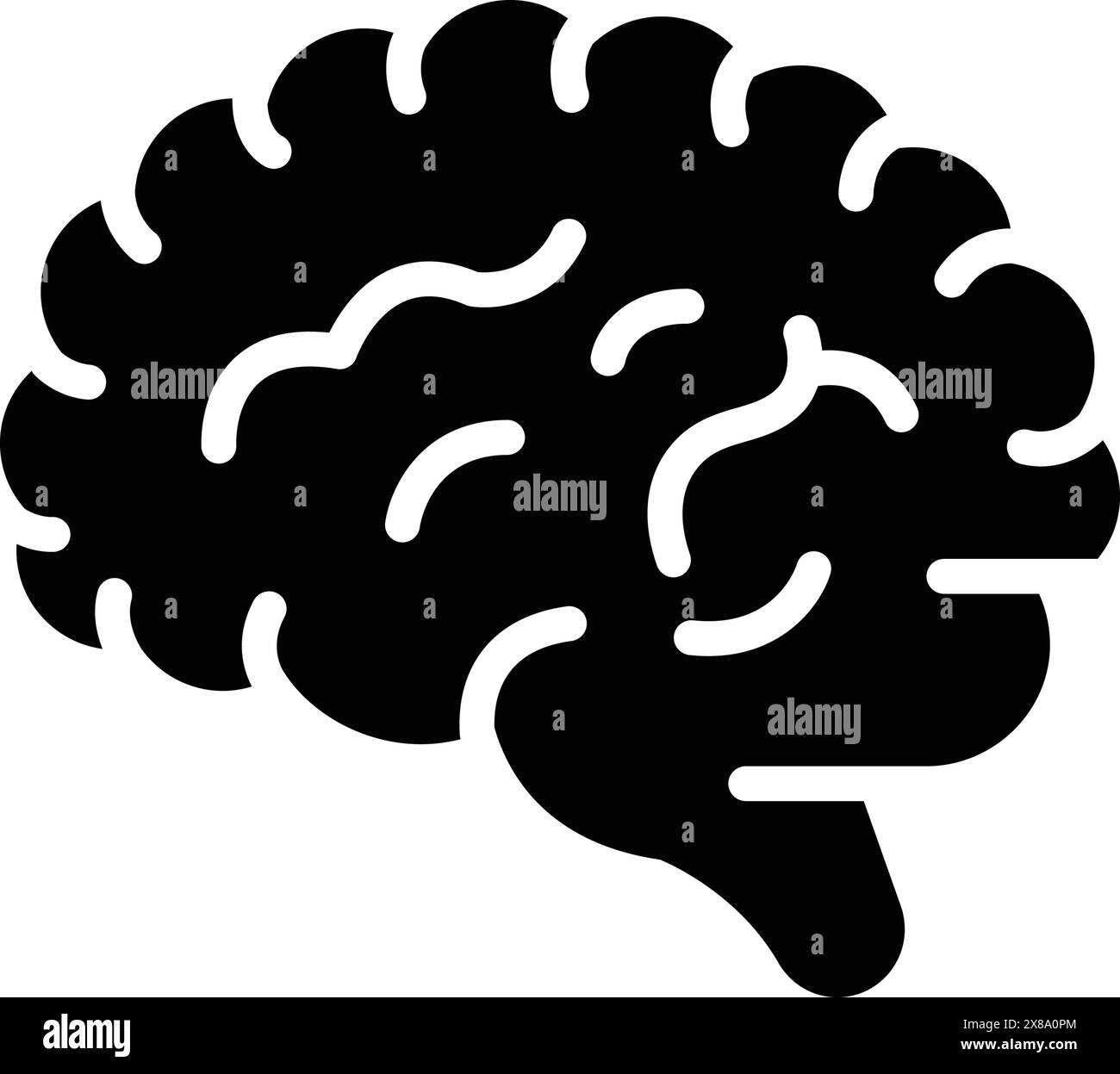 Icône pour cerveau humain, humain, cerveau Illustration de Vecteur