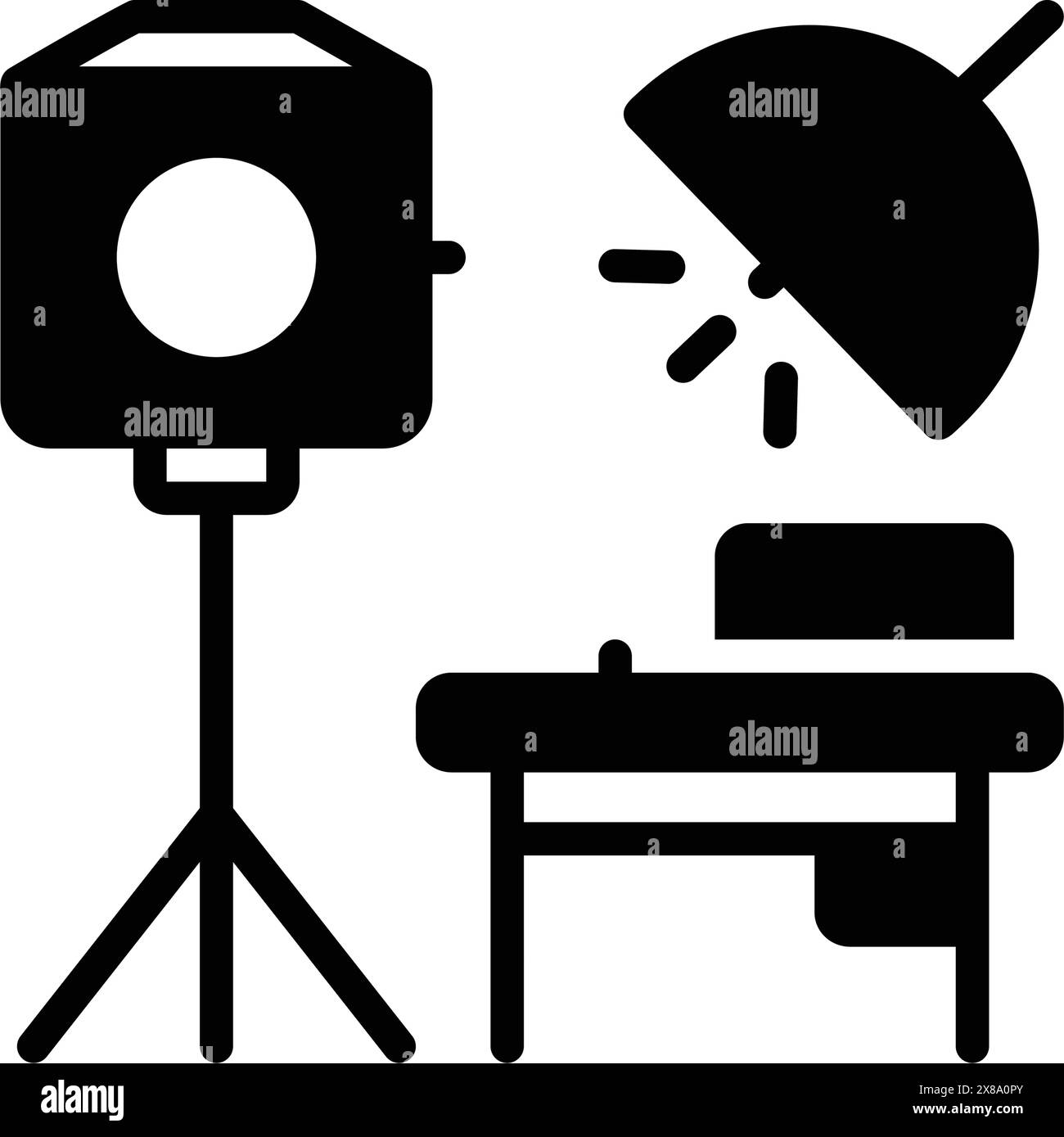 Icône pour studio, photographie Illustration de Vecteur