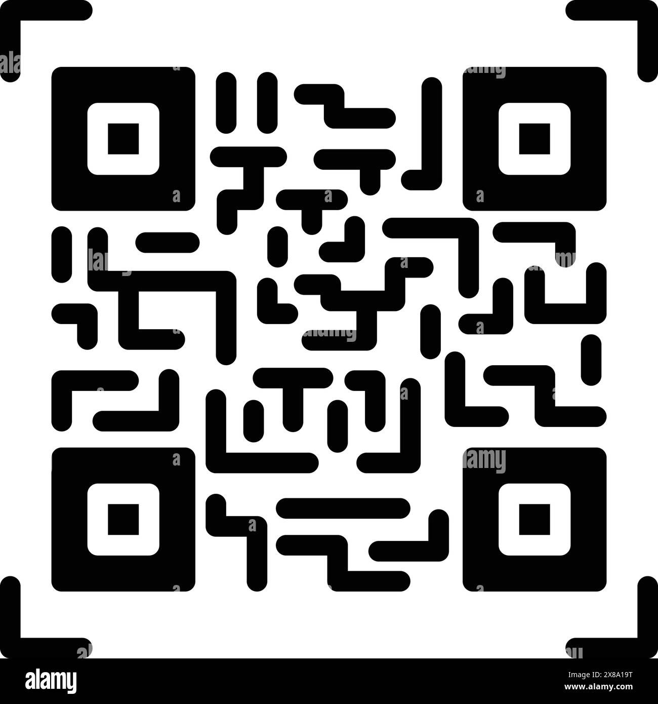 Icône pour qr code, scan, technologie Illustration de Vecteur