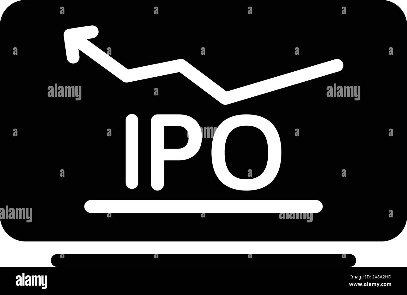 Icône pour l'offre publique initiale, initiale, publique, offre, marché Illustration de Vecteur