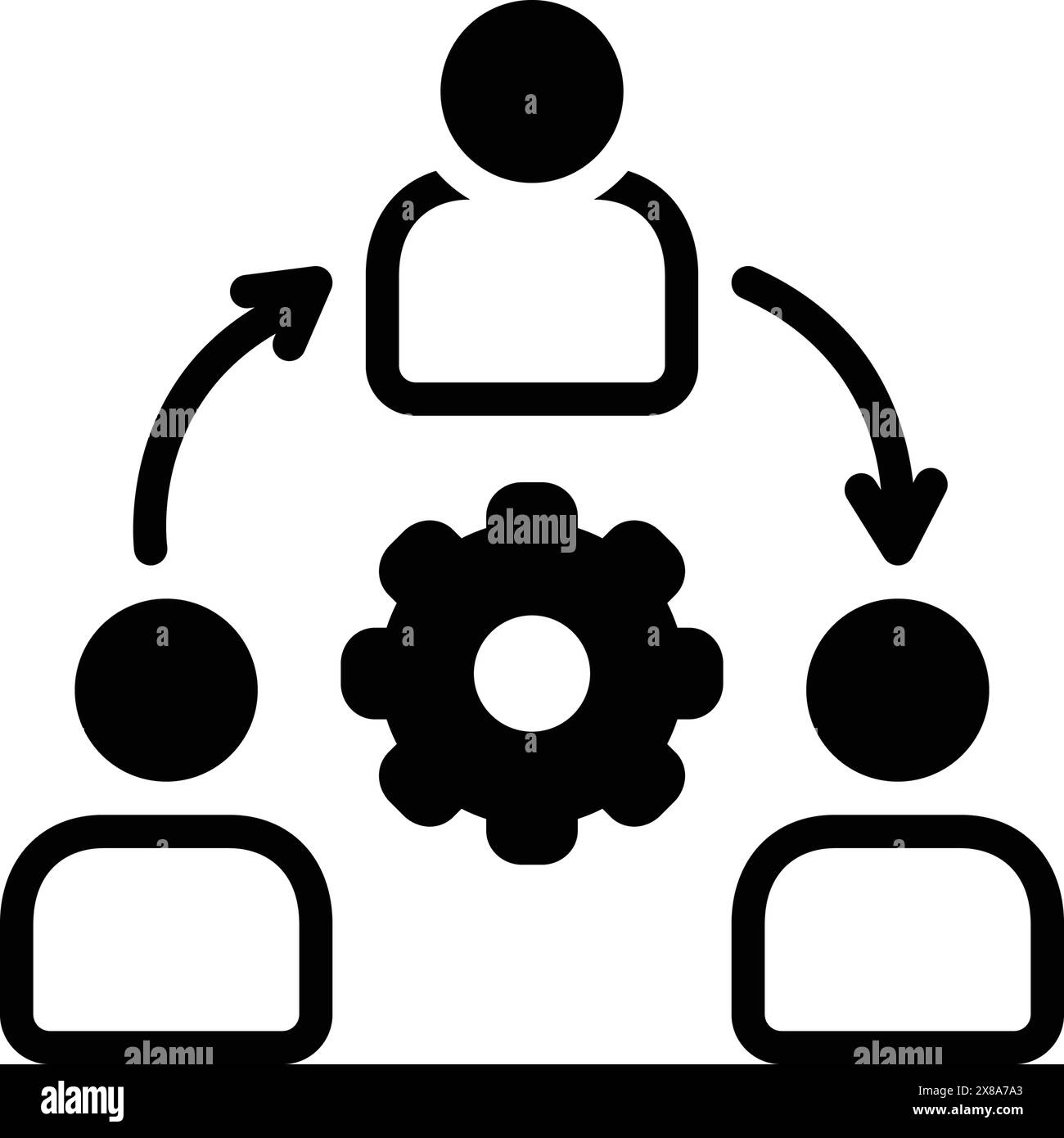 Icône pour organisation,conglomérat Illustration de Vecteur