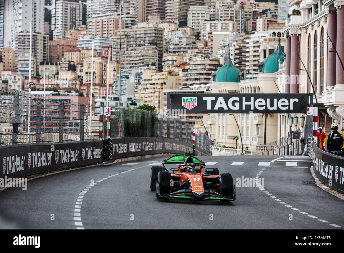 Monaco, 22/05/2024, 11 HAUGER Dennis (NOR), MP Motorsport, Dallara F2 2024, action lors de la 5ème manche du Championnat FIA de formule 2 2024 du 23 au 26 mai 2024 sur le circuit de Monaco, à Monaco Banque D'Images