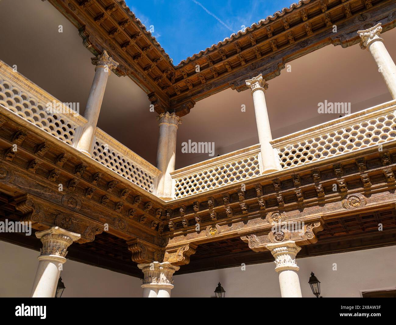 Palais Antonio de Mendoza. Guadalajara, Castilla la Mancha, Espagne. Banque D'Images