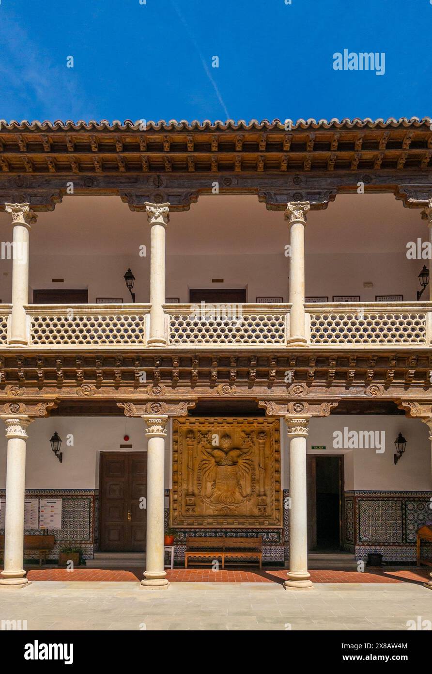 Palais Antonio de Mendoza. Guadalajara, Castilla la Mancha, Espagne. Banque D'Images