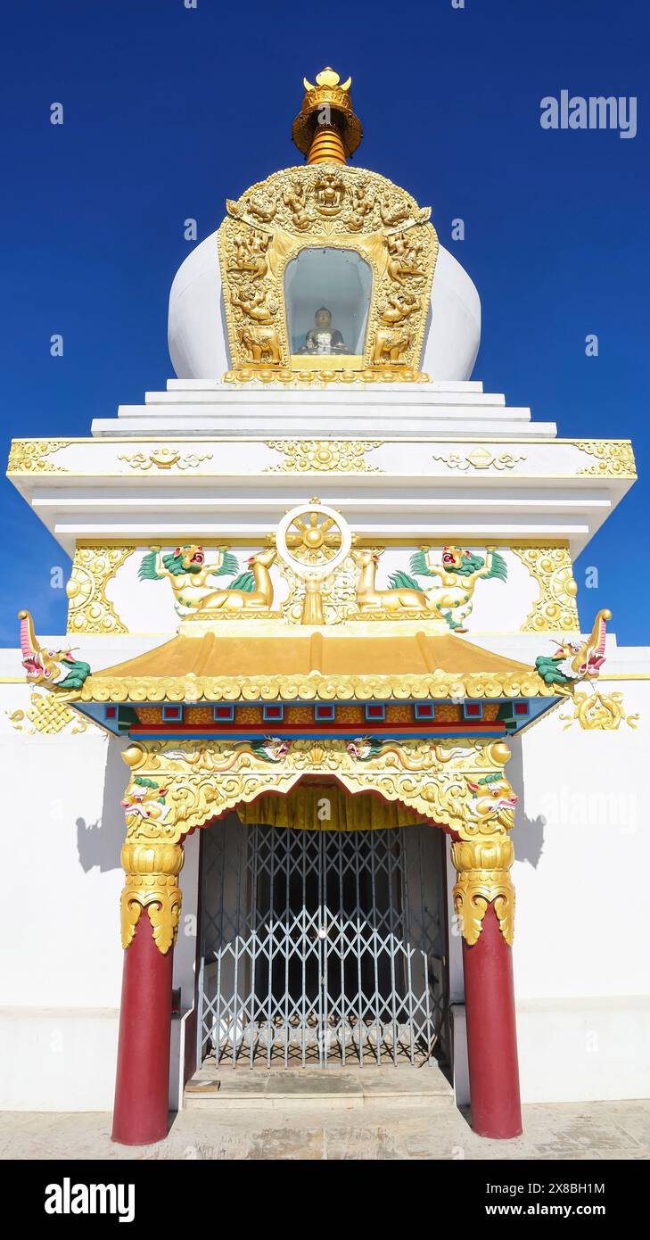 Vue de Sailung Gumpa, Sailung, Népal. Banque D'Images