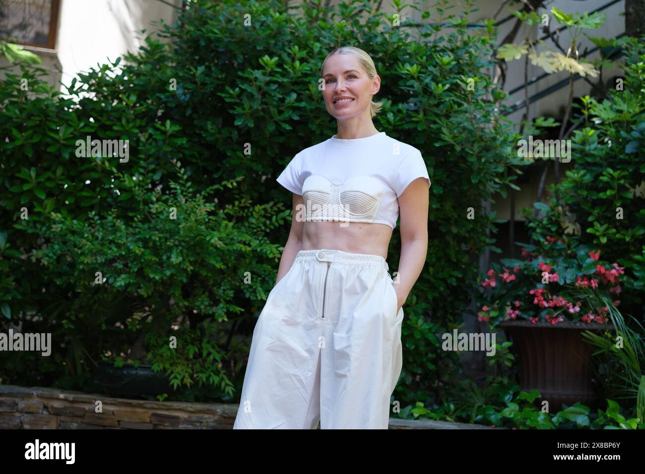 Soraya Arnelas assiste à la présentation « tremblement de terre » à la SGAE le 24 mai 2024 à Madrid, Espagne. Banque D'Images