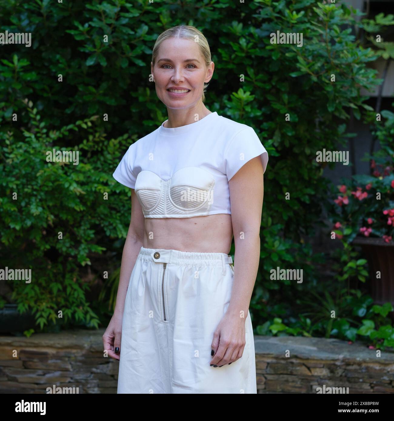 Soraya Arnelas assiste à la présentation « tremblement de terre » à la SGAE le 24 mai 2024 à Madrid, Espagne. Banque D'Images