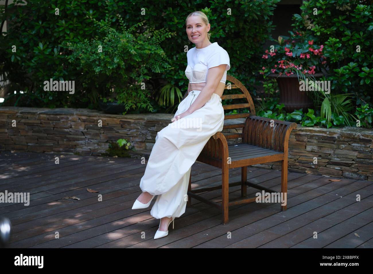Soraya Arnelas assiste à la présentation « tremblement de terre » à la SGAE le 24 mai 2024 à Madrid, Espagne. Banque D'Images
