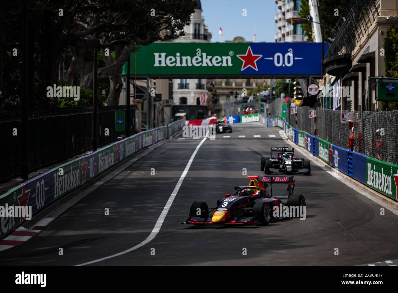 03 LINDBLAD Arvid (gbr), Prema Racing, Dallara F3 2019, action lors de la 4ème manche du Championnat FIA de formule 3 2024 du 23 au 26 mai 2024 sur le circuit de Monaco, à Monaco - photo Xavi Bonilla / Agence photo néerlandaise / DPPI Banque D'Images