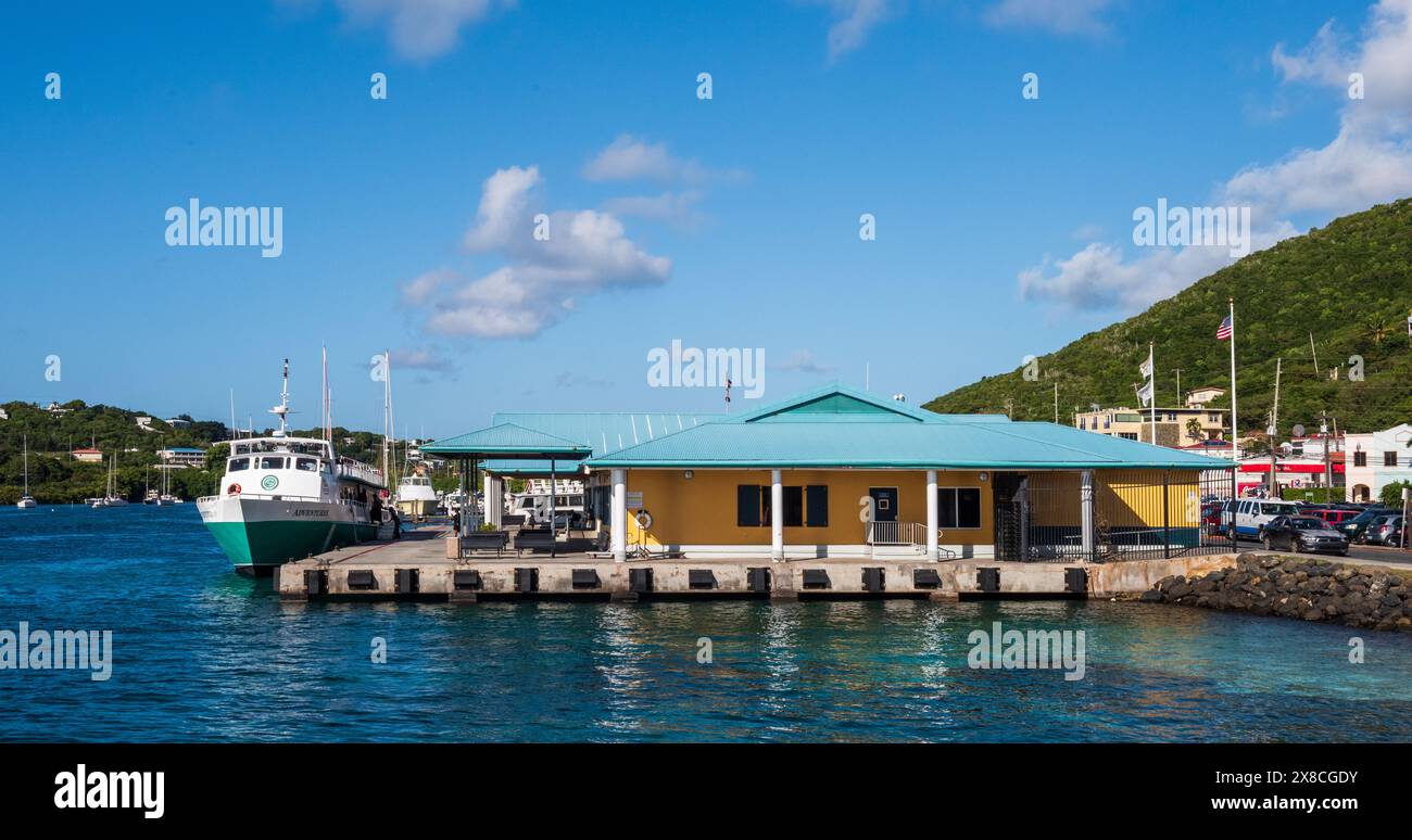 Thomas, Îles Vierges américaines - 14 septembre 2016 : le terminal de Red Hook Ferry à East End de l'île a fourni un service quotidien pour les îles à destination de Joh Banque D'Images