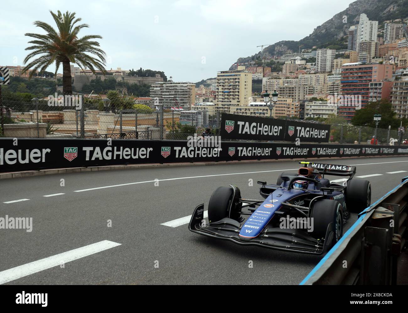 Monaco, France. 24 mai 2024. © PHOTOPQR/NICE MATIN/Jean François Ottonello ; Monaco ; 24/05/2024 ; 81e Grand Prix de Monaco 2024 - essais libres formule 1 - 2- LOGAN SARGEANT - WILLIAMS Monaco GP mai 2024 crédit : MAXPPP/Alamy Live News Banque D'Images