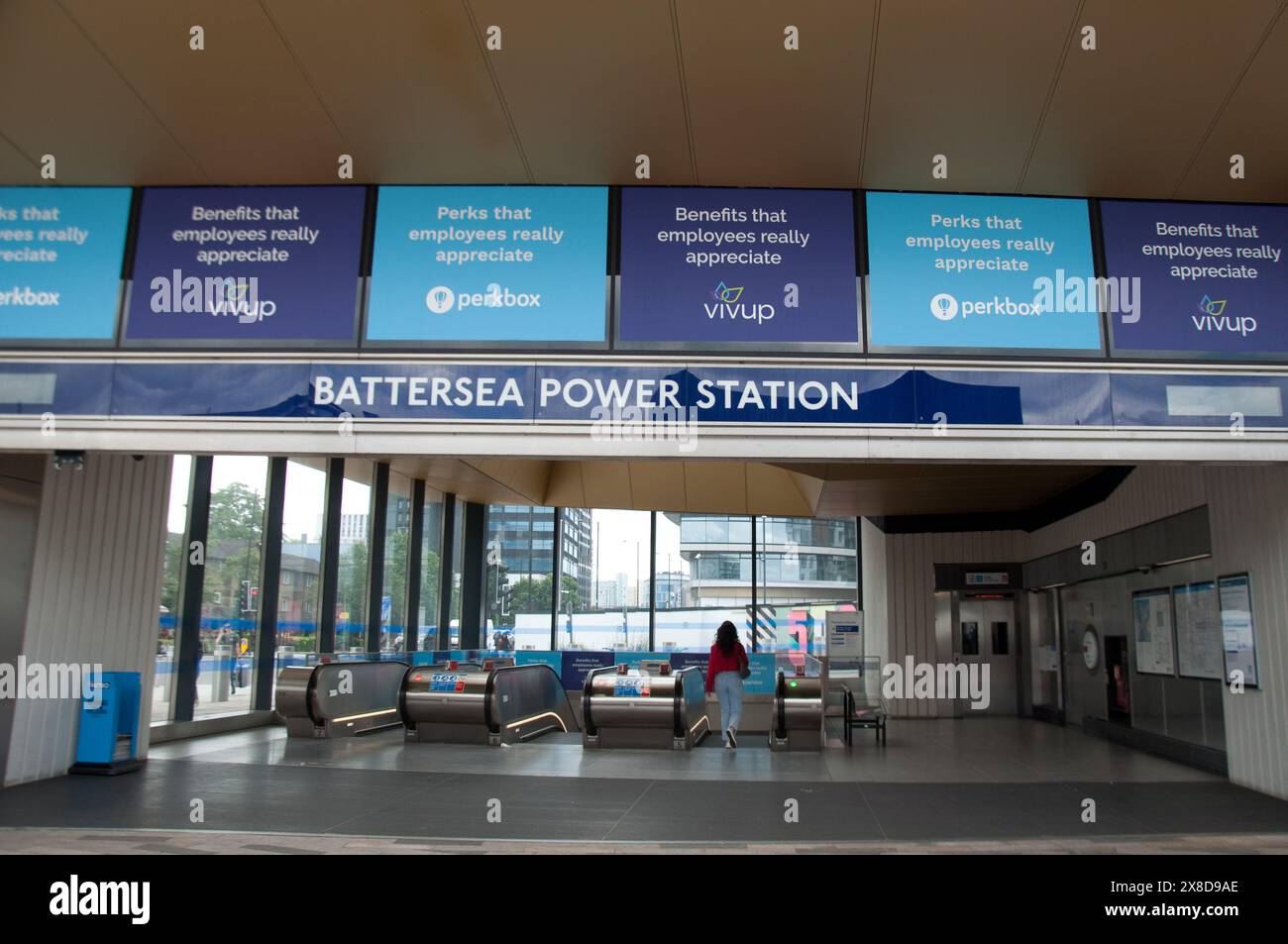 Station de métro Battersea Power Station, Battersea Power Station, Battersea, Londres, Royaume-Uni Banque D'Images