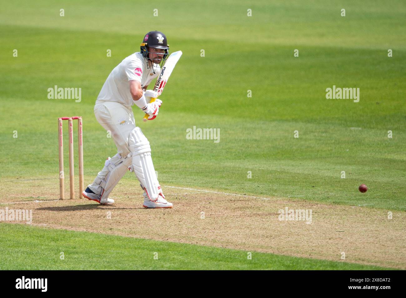 Southampton, Royaume-Uni. 24 mai 2024. Rory Burns du Surrey battant lors du match de Vitality County Championship Division One entre le Hampshire et le Surrey au Utilita Bowl. Crédit : Dave Vokes/Alamy Live News Banque D'Images