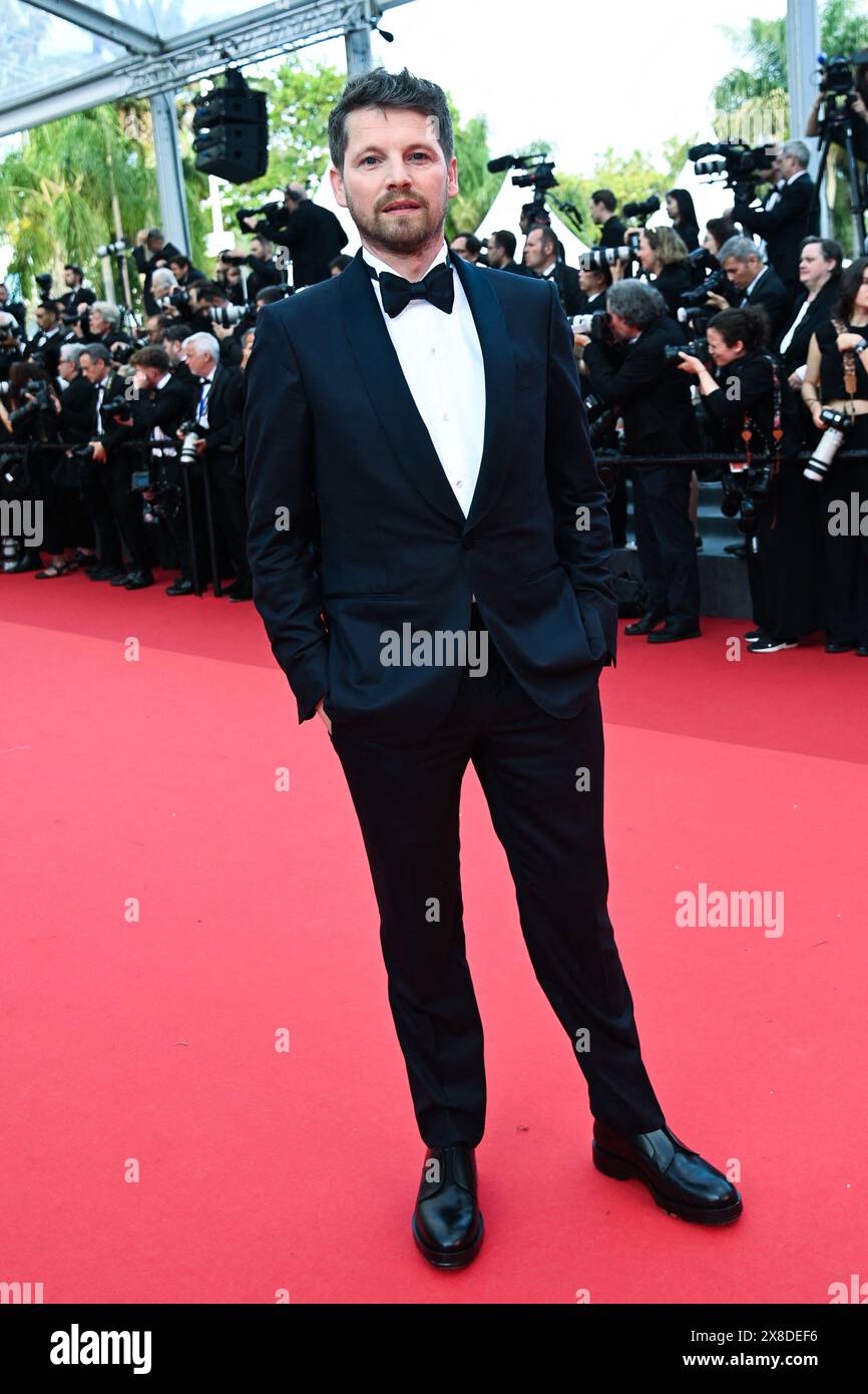 Cannes, France. 24 mai 2024. Pierre Deladonchamps présent à la première de la plus ancienne des marchandises dans le cadre du 77e Festival International du film de Cannes à Cannes, France, le 24 mai 2024. Photo Aurore MARECHAL/ABACAPRESS. COM Credit : Abaca Press/Alamy Live News Banque D'Images