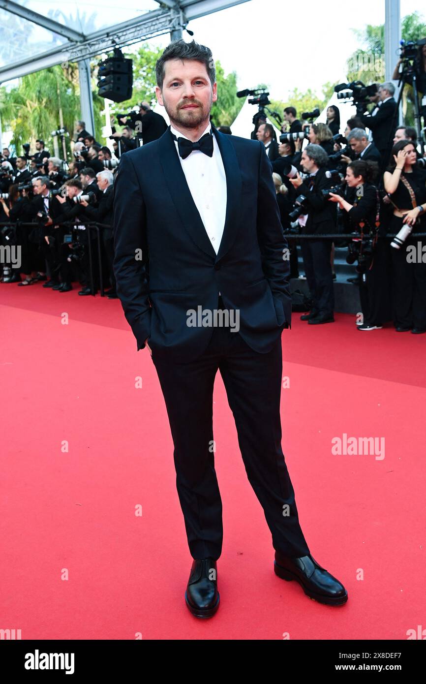 Cannes, France. 24 mai 2024. Pierre Deladonchamps présent à la première de la plus ancienne des marchandises dans le cadre du 77e Festival International du film de Cannes à Cannes, France, le 24 mai 2024. Photo Aurore MARECHAL/ABACAPRESS. COM Credit : Abaca Press/Alamy Live News Banque D'Images
